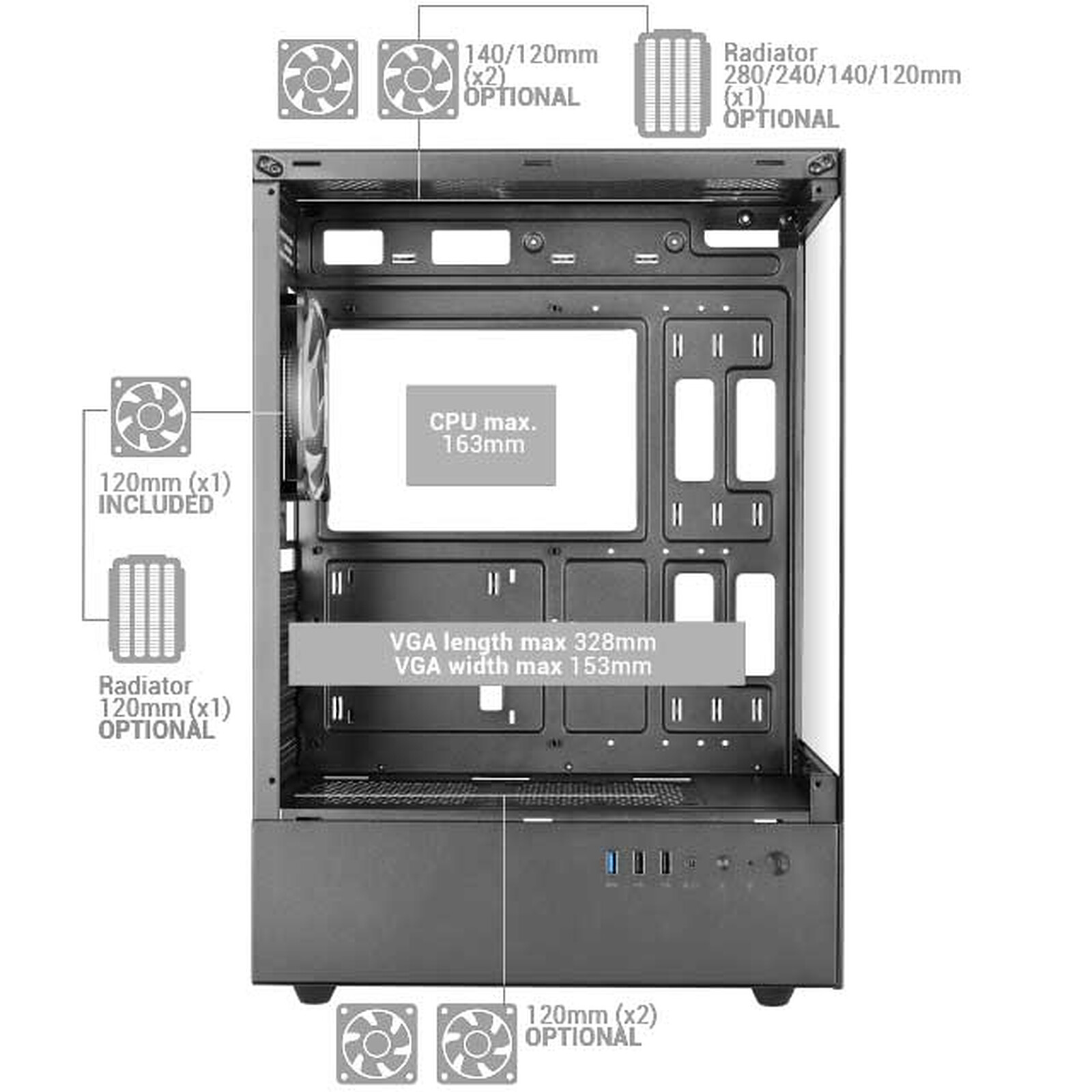 Mars Gaming MC-XO (Black)