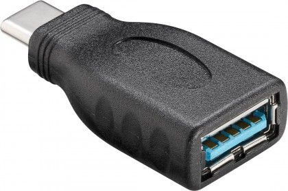 Goobay USB 3.0 Type C to USB Type A OTG Adapter (Black)