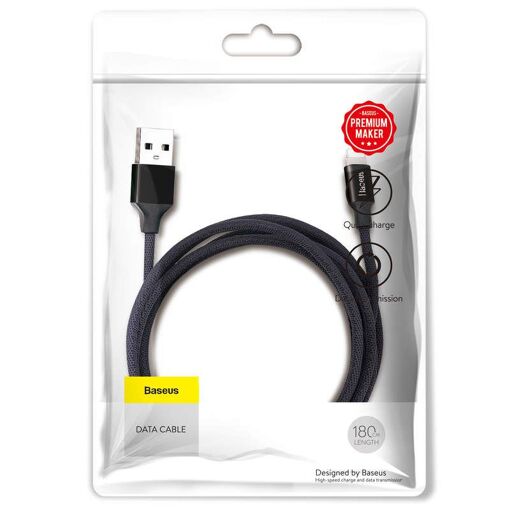 Câble Lightning Baseus Yiven 2A 1,8m (Noir)