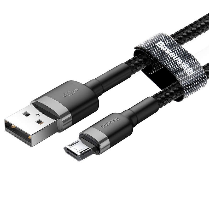 Baseus Micro USB Cable 2.4A 1m Gray + Black