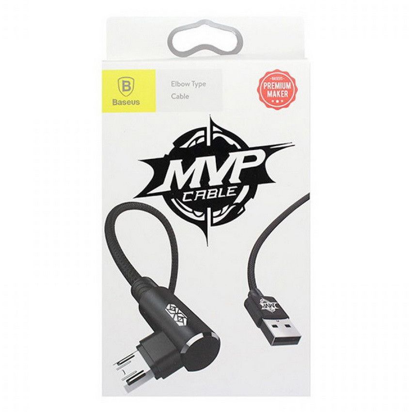 Baseus Micro USB MVP Elbow Cable 1.5A 2m Black