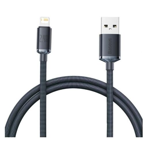 Baseus USB Cable, 1.2m, Black, Lightning to USB A