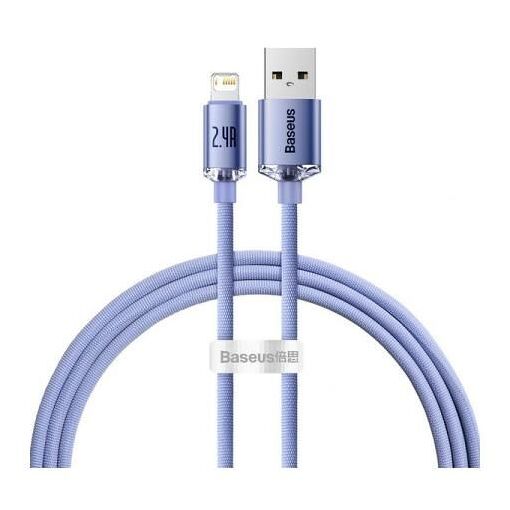 Baseus Crystal Shine 1.2m Lightning Cable, Violet