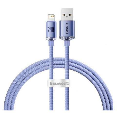 Cable Baseus Crystal Shine 1,2 m Lightning Violeta