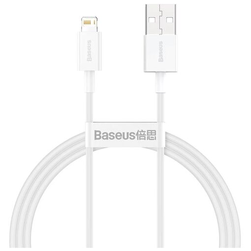 Baseus Lightning USB Cable - White, 1m