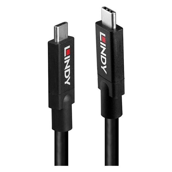 Lindy USB 3.1 Gen 2 Active Cable - Type-C to 9-pin (M) - 5m, Supports 8K60Hz