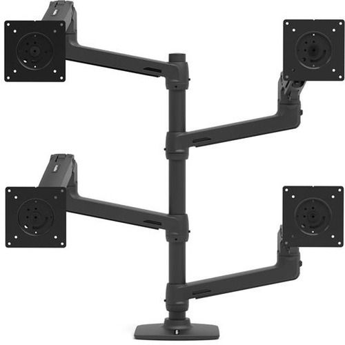 Ergotron LX Dual Stacking Arm Extension and Collar Kit, Matte Black