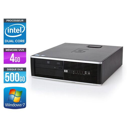 HP Elite 8100 SFF - Intel Pentium G6950 / 2.80 GHz - 4GB RAM - HDD 500GB - DVD - Ethernet Gigabit - Windows 7 Profesional