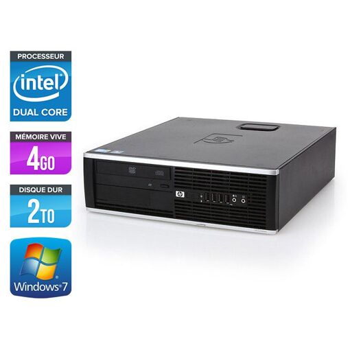 HP Elite 8100 SFF - PC de escritorio - Intel Pentium G6950 / 2.80 GHz - 4GB RAM - HDD 2TB - DVD - Ethernet Gigabit - Windows 7 Profesional