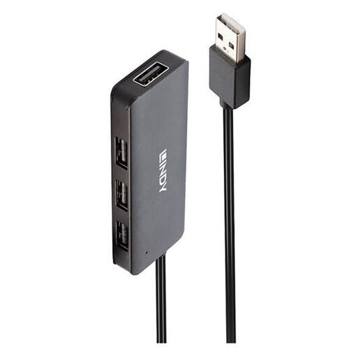 Concentrateur Lindy 4 ports USB 2.0 (bureau)