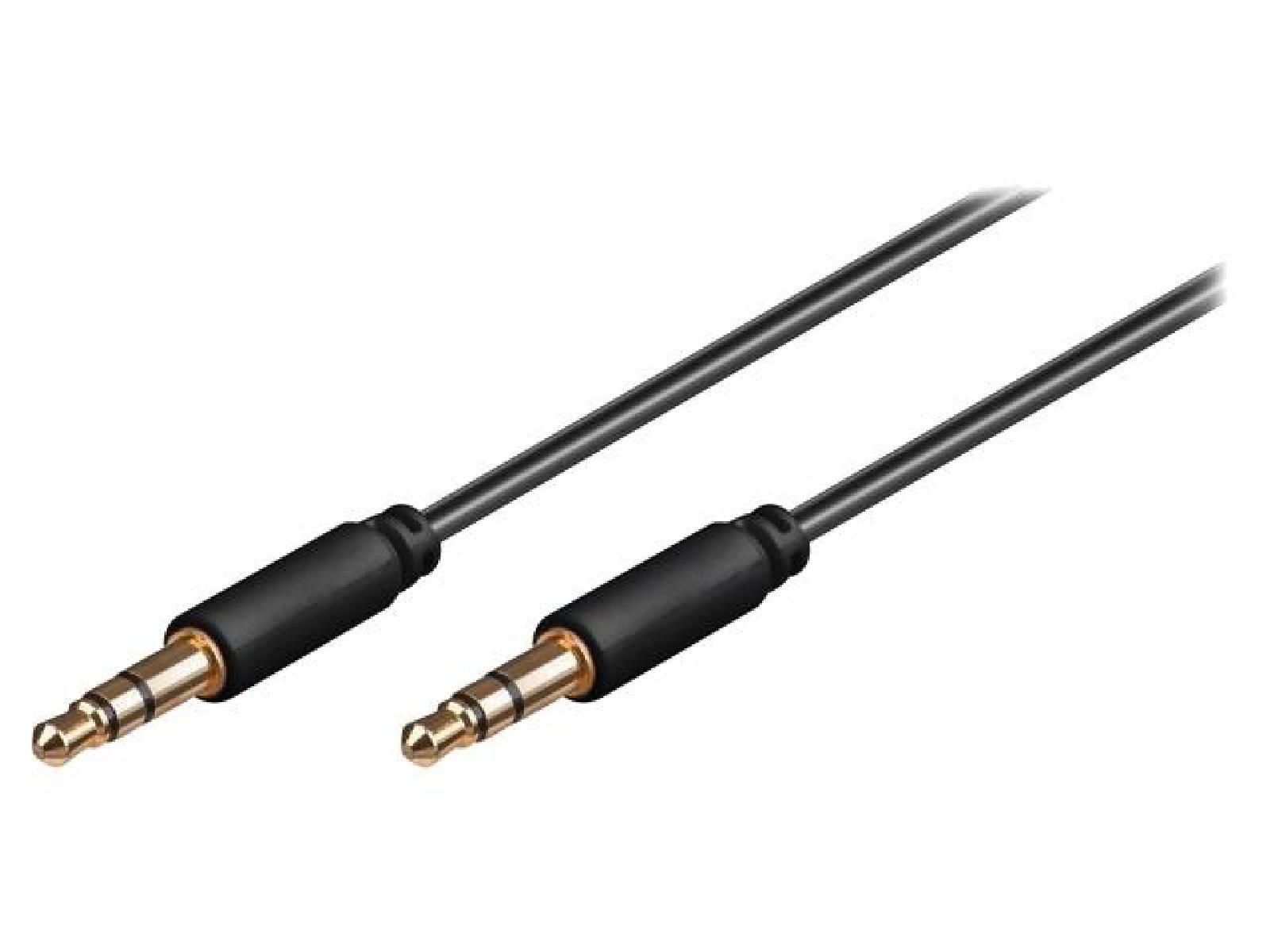 ADNAuto 3.5mm 3-Pin Stereo Cable, Black, 2m