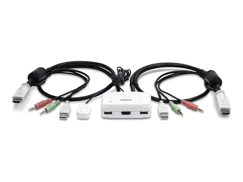 Switch Trendnet TK 215i - Teclado, Ratón y Pantalla - 2 x KVM/Audio - 1 Usuario Local - Escritorio