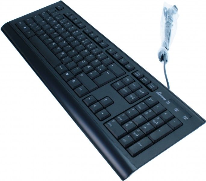MediaRange USB Keyboard - Black (MROS101, Size: Standard, Color: Black)