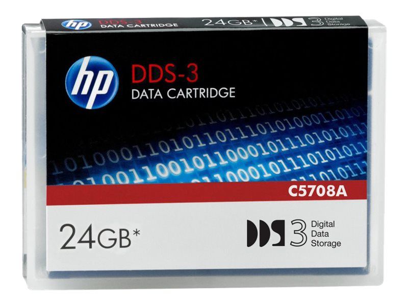 HP DDS-3 - 12GB/24GB - for StorageWorks DAT 24, DAT 40, DAT 72; SureStore DAT 40; Trade-Ready Mechanism DDS-3, DDS-4