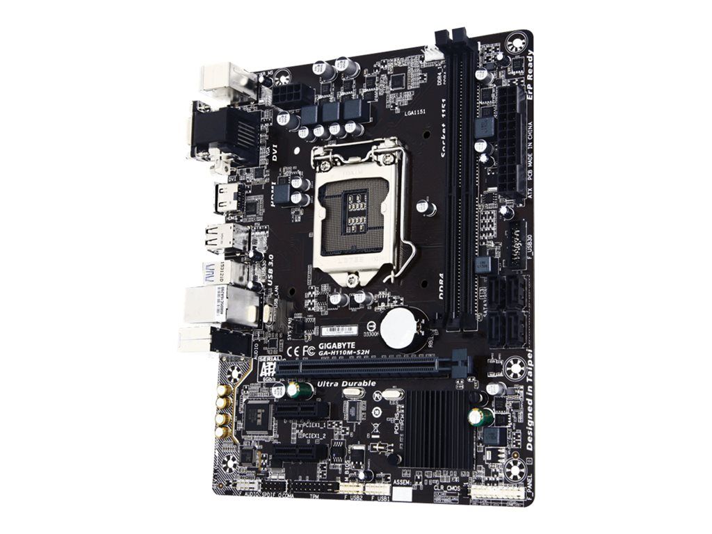 Gigabyte GA-H110M-S2H Micro ATX Motherboard (LGA1151, H110 Chipset)