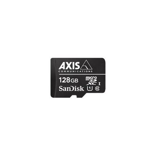 Axis Surveillance Flash Memory Card - 128GB UHS-I U1/Class 10 Micro SDXC - Black