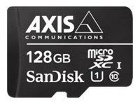 Tarjeta de memoria flash Axis Surveillance - 128 GB UHS-I U1/Clase 10 Micro SDXC - Negro