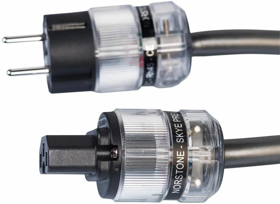 Câble d'alimentation NorStone - Pêche Noire - 1 prise Schuko / 1 connecteur 3 pôles IEC C15