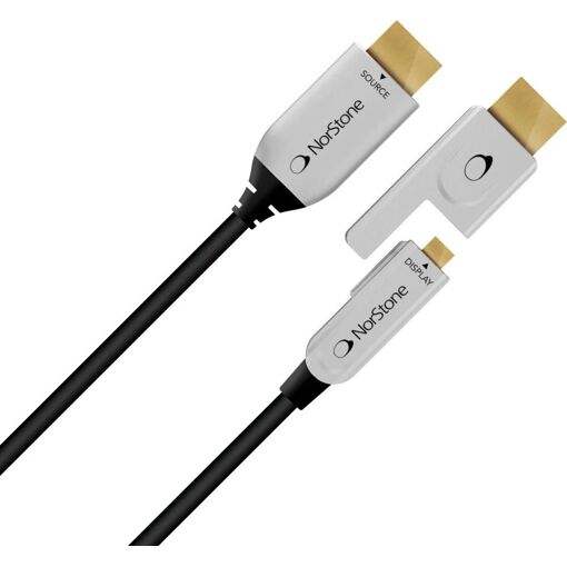 NorStone HDMI 2.0 Fiber Optic Cable - 100m (Gold-Plated Connectors, Compatible UHD 4K, Full HD, 3D, 7.1 Audio)