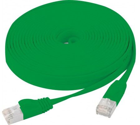 Cable plano SNG, CAT U/FTP, 7.5 m, 250 MHz, 100 ohmios, cobre, verde