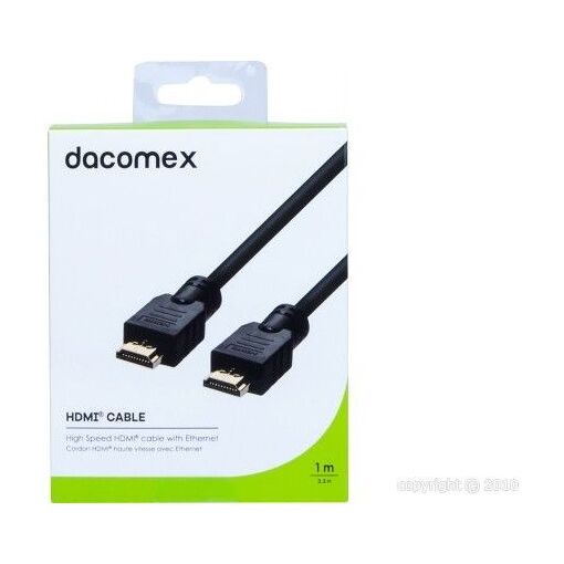 Câble HDMI Haute Vitesse DACOMEX avec Ethernet - 1m