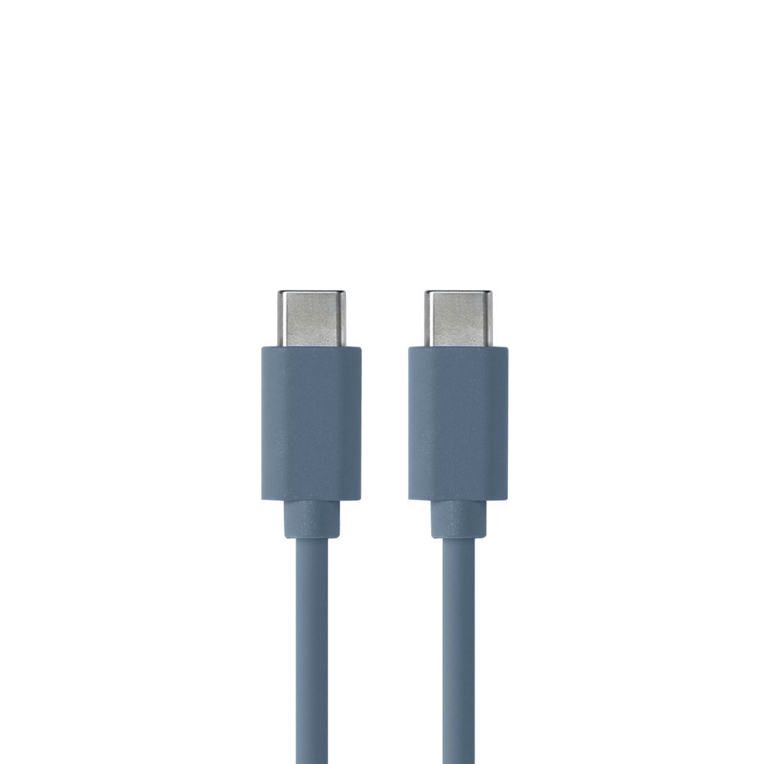 WE Silicone USB-C to USB-C Cable - USB 2.0 - 3A/60W Charge - 1.5m - Midnight Blue
