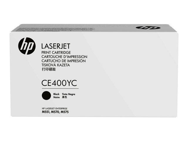 HP 507Y High Yield Black Toner Cartridge (CE400YC) Contract - For LaserJet Enterprise 500, 500 M551, Flow MFP M575; LaserJet Pro 500