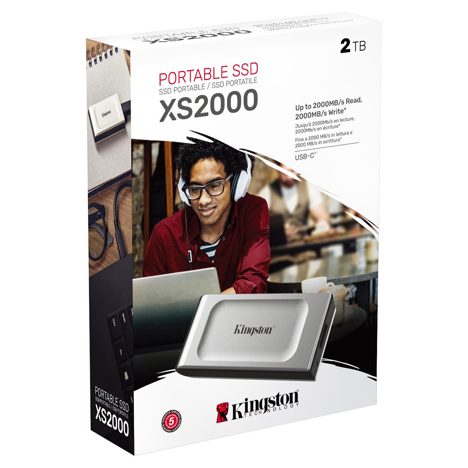 SSD portable Kingston XS2000 2 To