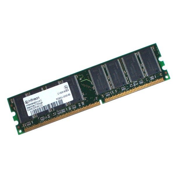 Infineon HYS64D32300HU-5 256MB DDR1 PC-3200U 400MHz CL3 Memory Module