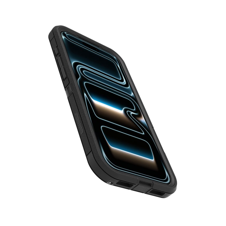 Caja protectora OtterBox Defender Pro XT Serie Clara para iPhone 17 Pro Max, Transparente/Negro