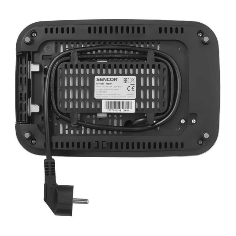 Tostadora Sencor STS 0600BK - 2 ranuras, Pantalla LED táctil, Negro