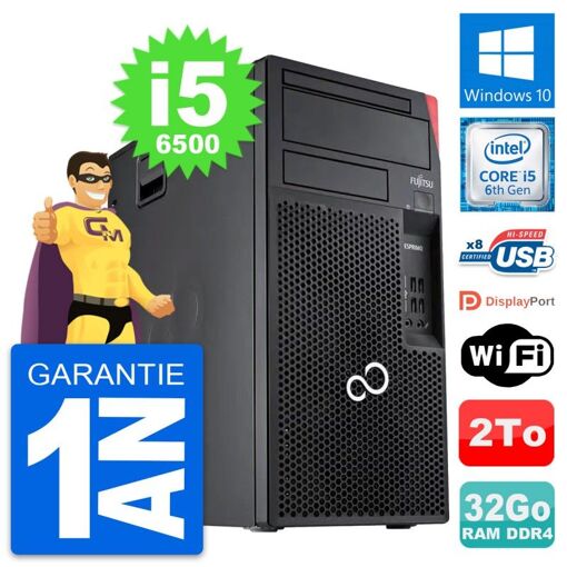 Fujitsu Esprimo P557 MT - Core i5-6500, 32GB RAM, 2TB HDD, Windows 10