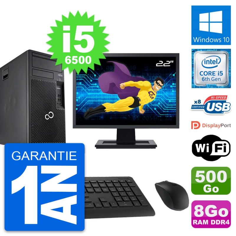 Fujitsu P557 22-inch Core i5 Laptop - 8GB RAM, 500GB HDD, Windows 10, Wifi