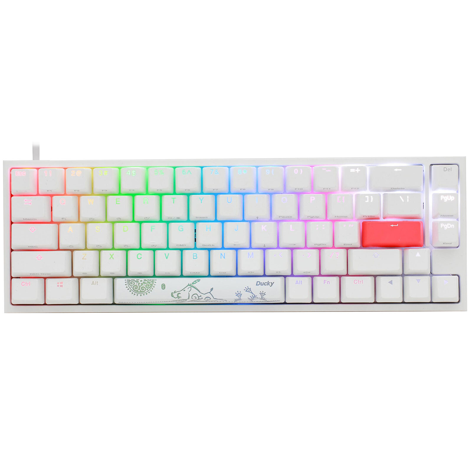 Ducky Channel One 2 SF RGB White (Cherry MX RGB Black)