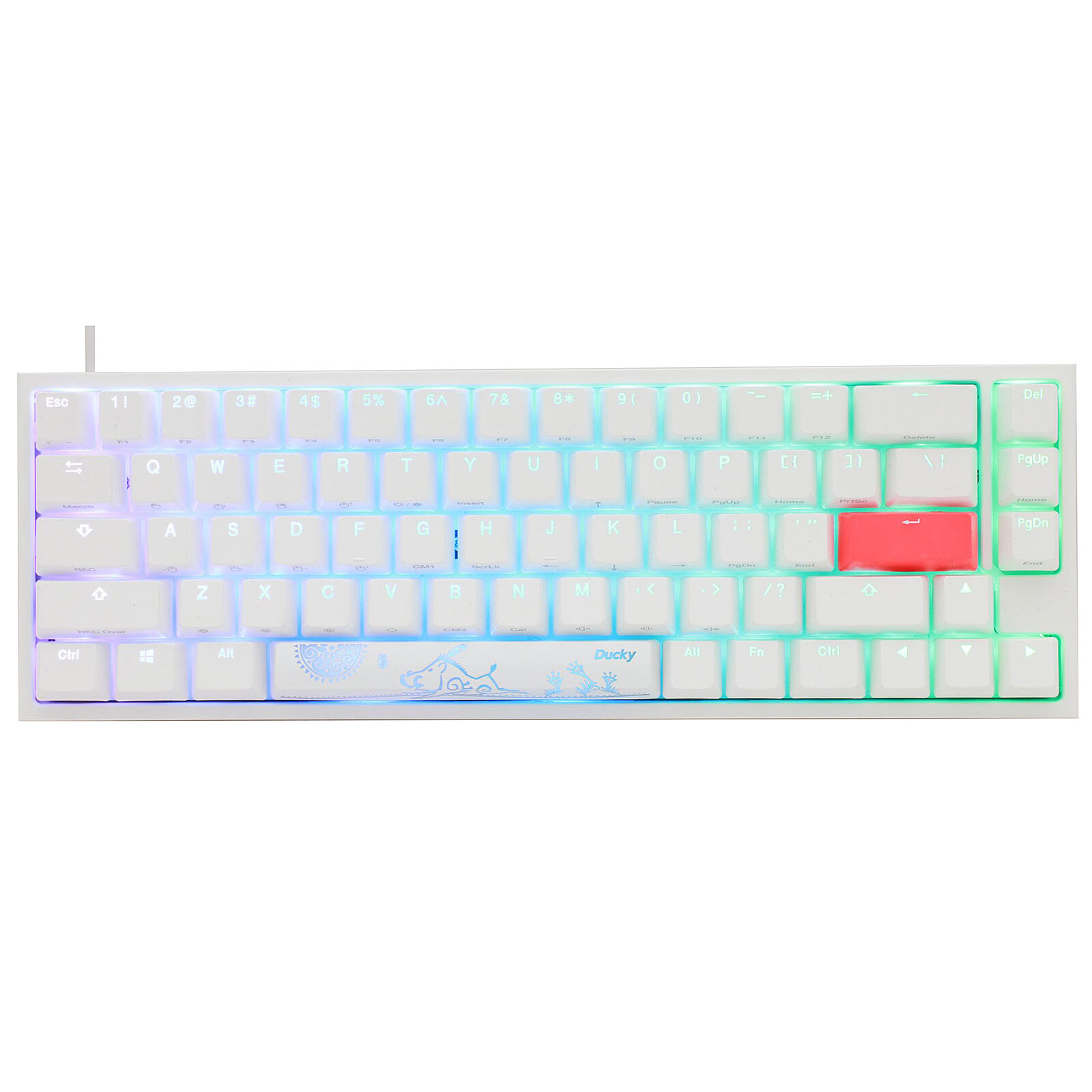 Ducky Channel One 2 SF RGB White (Cherry MX RGB Black)