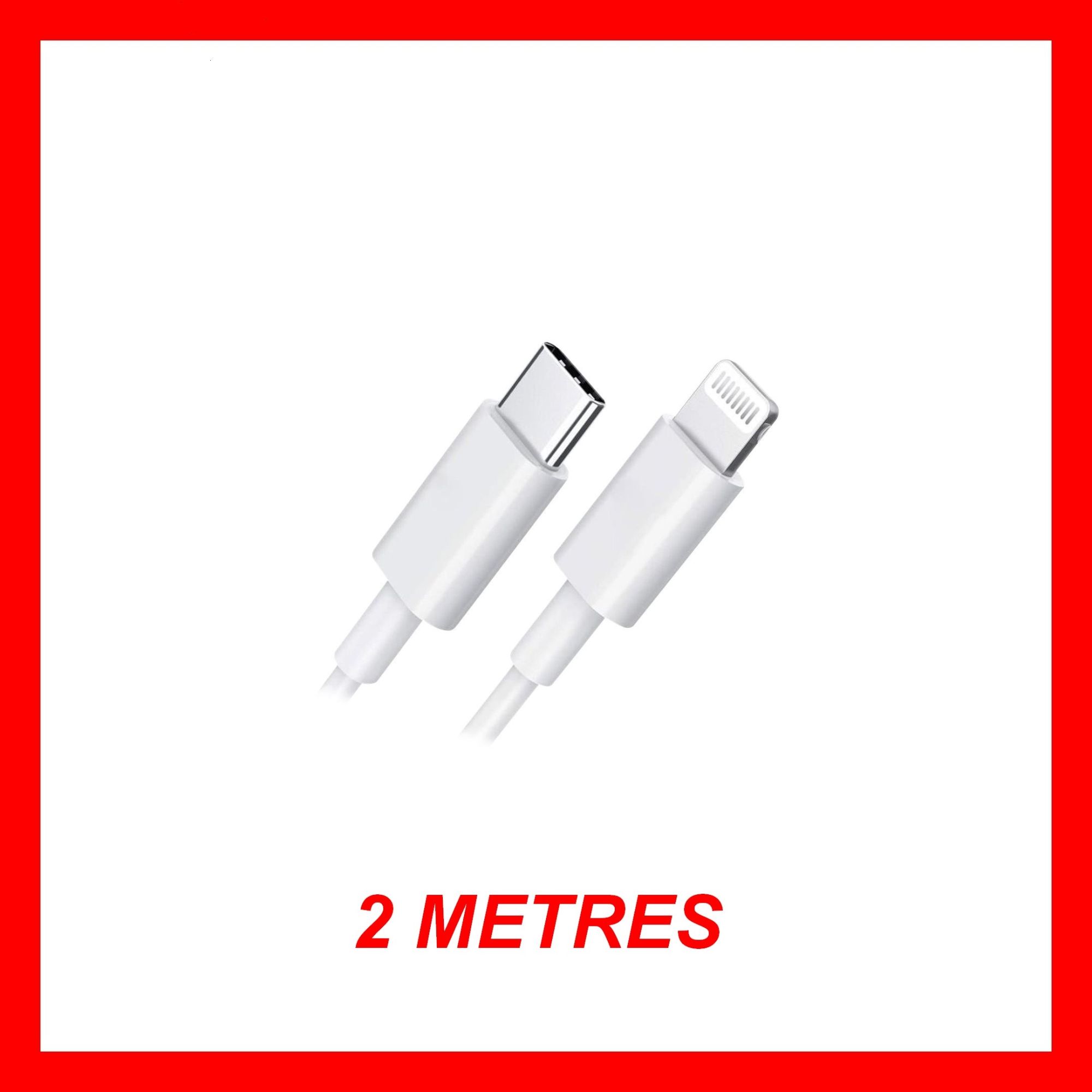 Setty MFi Certified USB C to Lightning Cable 2M (20W Power Delivery)