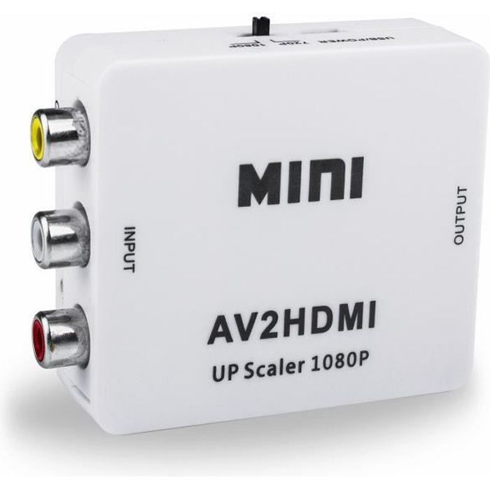 SODIAL RCA to HDMI Adapter 1080P Composite AV to HDMI Audio Video Converter