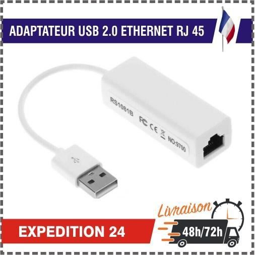 Adaptador USB a Ethernet ISONIX 2.0 (Blanco)