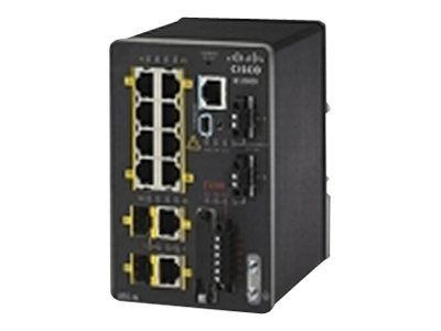 Cisco Industrial Ethernet 2000 Series Switch - Managed - 8 x 10/100 + 2 x Combined SFP Gigabit - DIN Rail Mount