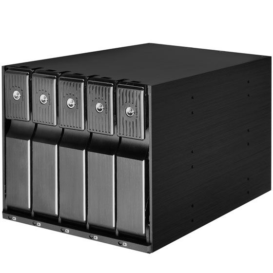 SilverStone SST-FS305-12G 5-Bay Storage Enclosure, Black