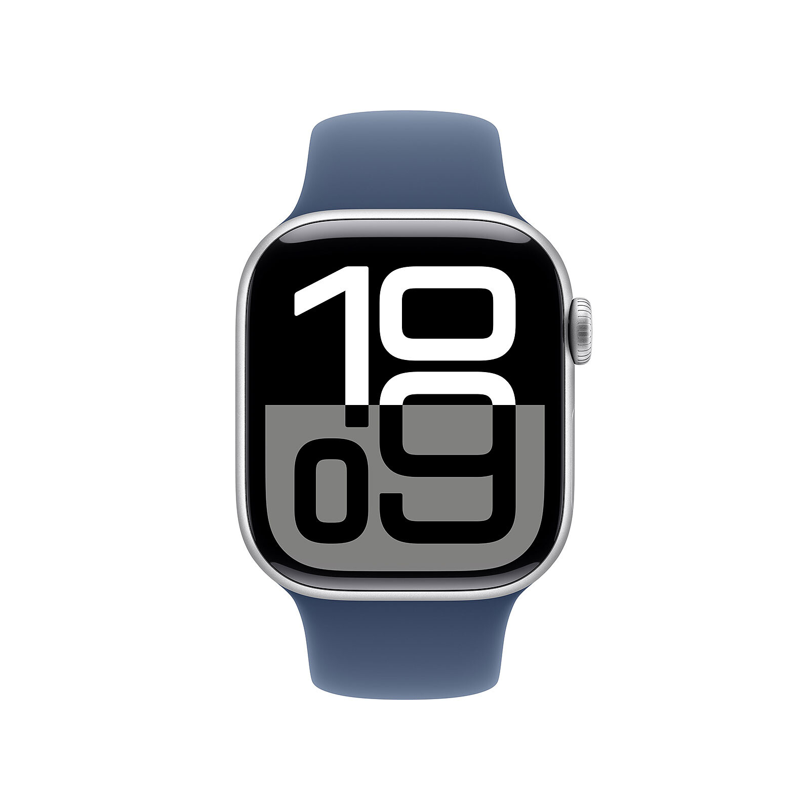 Apple Watch Series 10 GPS + Cellular 42 mm Aluminium Argent Sport Denim Band S/M