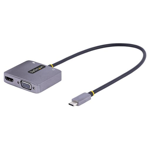 Adaptateur StarTech USB-C vers HDMI VGA - 4K60Hz, Audio 3.5mm, 100W PD