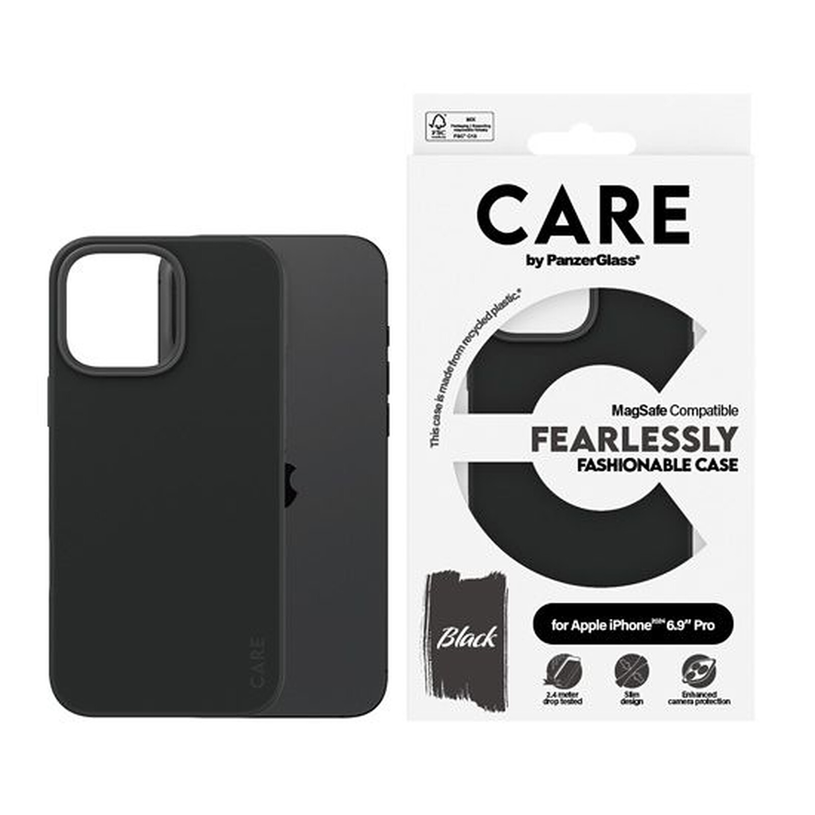PanzerGlass Fashion Case iPhone 16 Pro Max Black