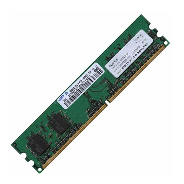 Samsung 256MB DDR2 RAM Module PC2-3200U 400MHz M378T3354BZ0-CCC CL3