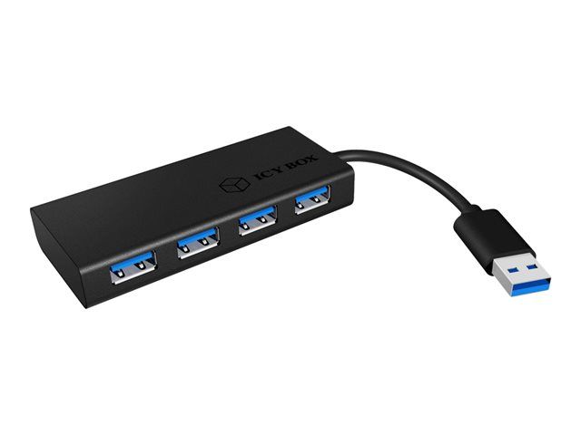 RaidSonic ICY BOX IB-AC6104-B 4-Port SuperSpeed USB 3.0 Hub (Desktop)