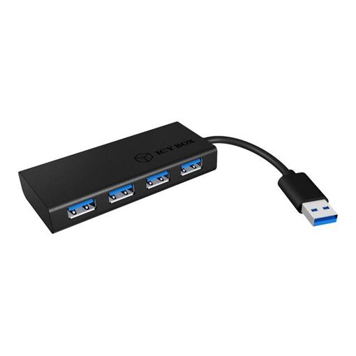 RaidSonic ICY BOX IB-AC6104-B 4-Port SuperSpeed USB 3.0 Hub (Desktop)