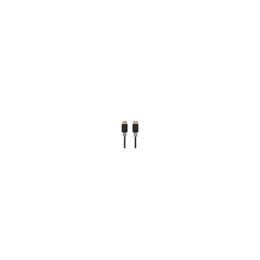 DisplayPort Cable 8K@60Hz, 1.00m, Round PVC, Anthracite