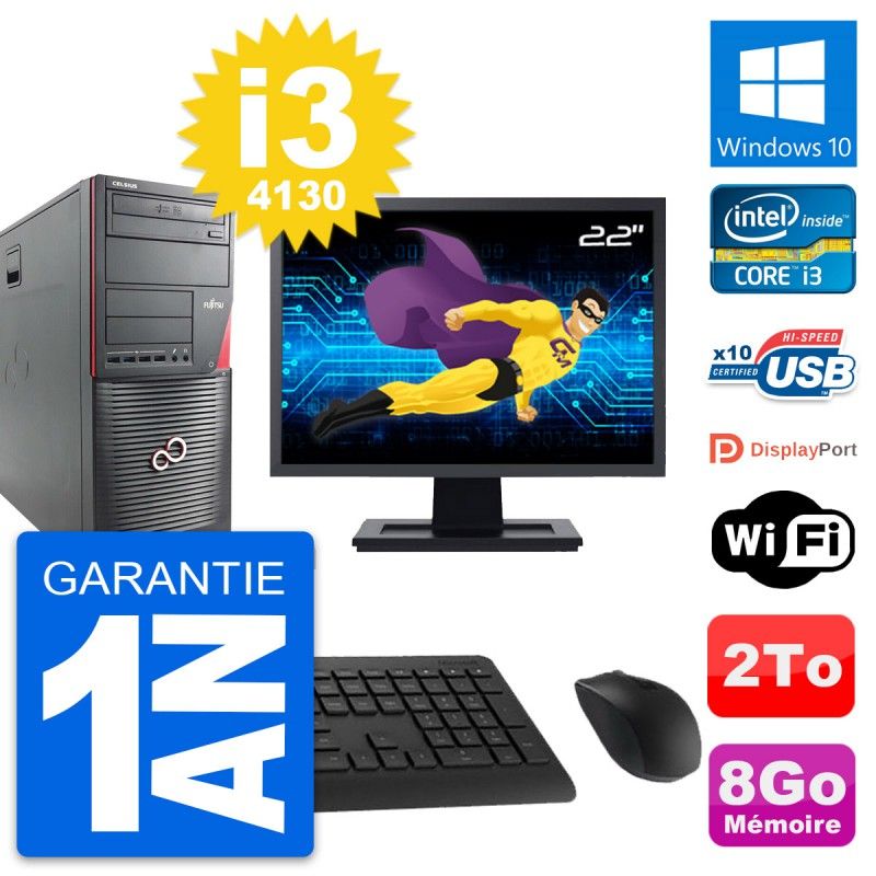 Fujitsu W530 PC Tour - 22" Screen, Intel i3-4130, 8GB RAM, 2TB HDD, Windows 10