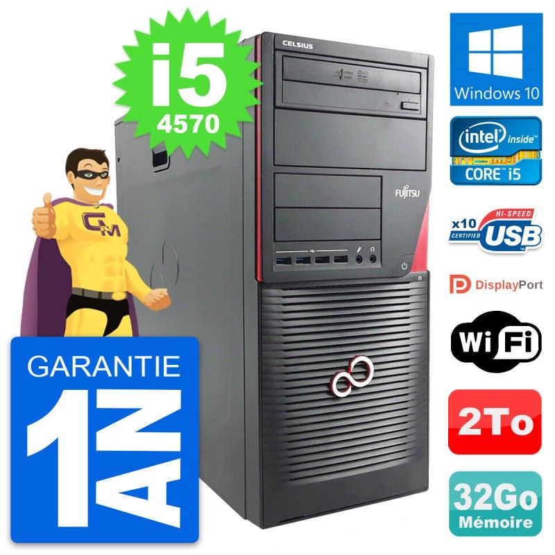 Fujitsu Celsius W530 PC Tour - Intel i5-4570, 32GB RAM, 2TB Hard Drive, Windows 10