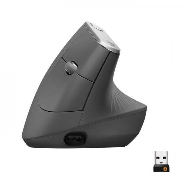 Logitech MX Vertical Wireless Ergonomic Mouse - Graphite